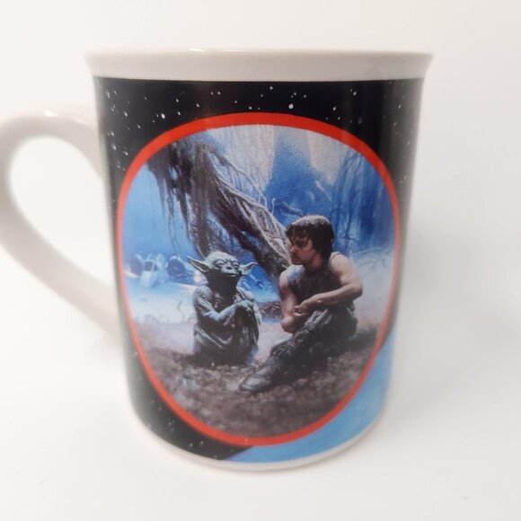 Vintage Star Wars Mugs Hamilton Collection Lucasfilm Ltd 4 Cup Set 1989 - Picture 3 of 8